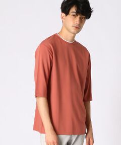 COMME CA ISM / コムサイズム Tシャツ | フェイクレイヤード ５分袖Ｔシャツ