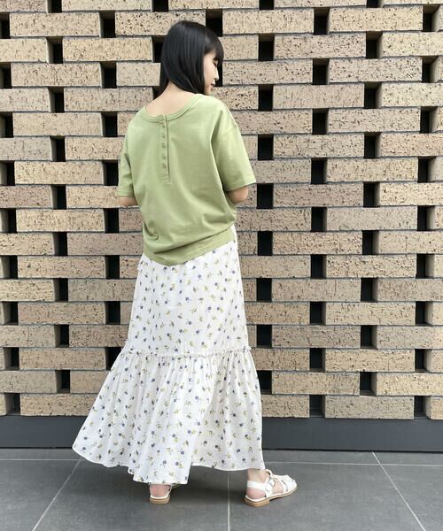 セール】 フラワープリント スカート （ロング・マキシ丈スカート