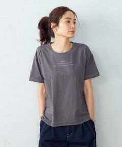 COMME CA ISM / コムサイズム カットソー | ロゴ　プリントＴシャツ