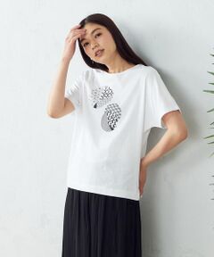 COMME CA ISM / コムサイズム カットソー | 和柄　プリントＴシャツ