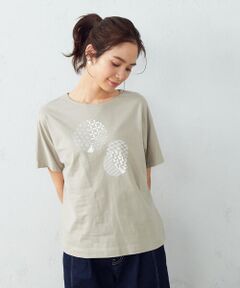 COMME CA ISM / コムサイズム カットソー | 和柄　プリントＴシャツ
