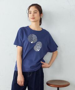 COMME CA ISM / コムサイズム カットソー | 和柄　プリントＴシャツ