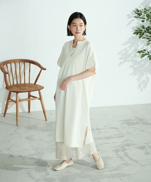 COMME CA ISM / コムサイズム ロング・マキシ丈ワンピース | キーネック ワンピース | 詳細1