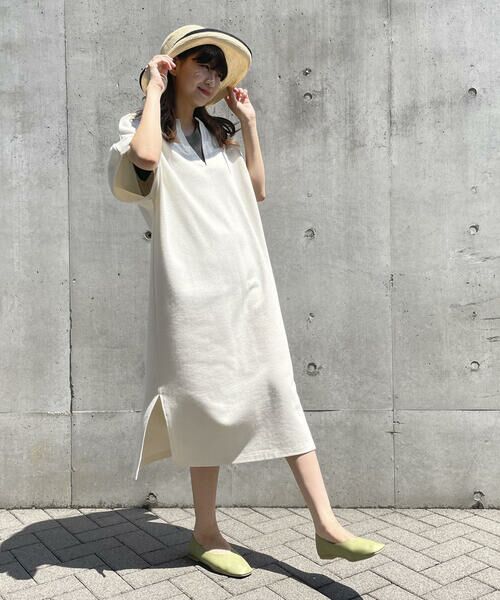 COMME CA ISM / コムサイズム ロング・マキシ丈ワンピース | キーネック ワンピース | 詳細4