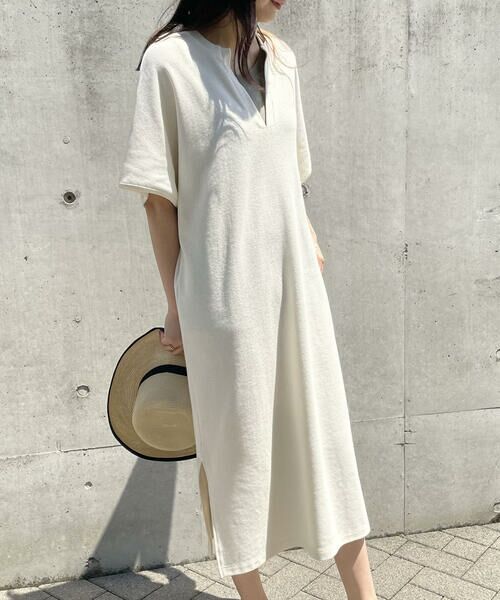 COMME CA ISM / コムサイズム ロング・マキシ丈ワンピース | キーネック ワンピース | 詳細7