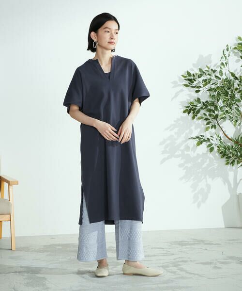 COMME CA ISM / コムサイズム ロング・マキシ丈ワンピース | キーネック ワンピース | 詳細8