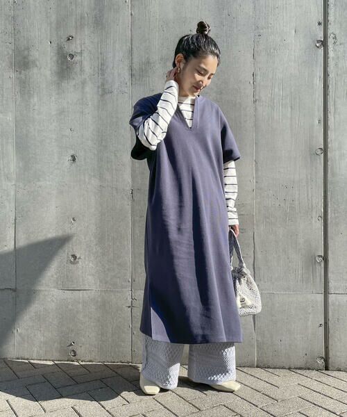 COMME CA ISM / コムサイズム ロング・マキシ丈ワンピース | キーネック ワンピース | 詳細9