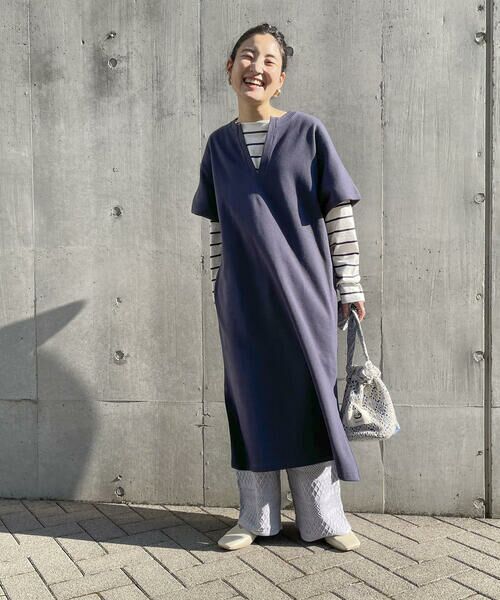 COMME CA ISM / コムサイズム ロング・マキシ丈ワンピース | キーネック ワンピース | 詳細10