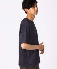 リネンライク グレンチェックプリント コンビＴシャツ