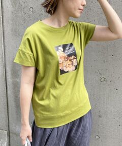 COMME CA ISM / コムサイズム カットソー | フォトプリント　Ｔシャツ
