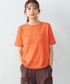 ロゴ　ニットＴシャツ