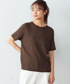 ロゴ　ニットＴシャツ