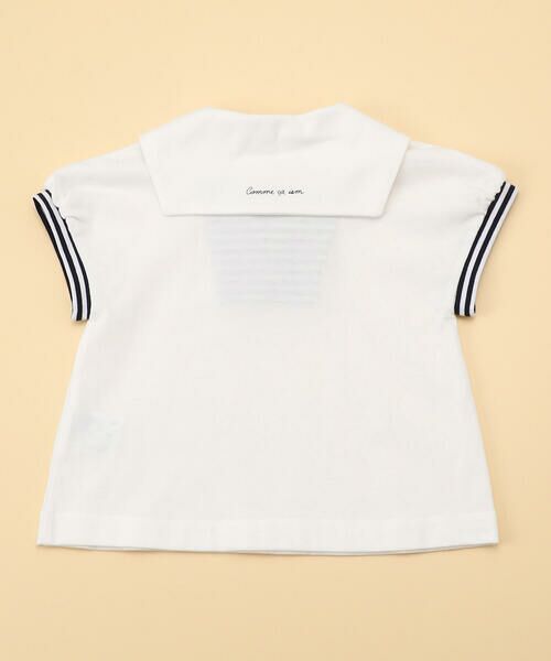 COMME CA ISM / コムサイズム Tシャツ | セーラー襟 半袖Tシャツ(80・90cm) | 詳細1