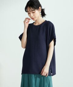 ドルマンギャザースリーブ　Ｔシャツ