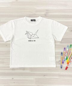 《ぬり絵ペンセット付き》　プリントTシャツ