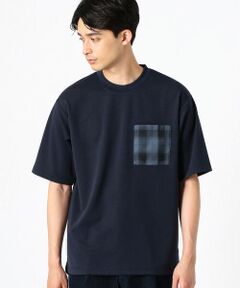 オンブレーチェック柄　Tシャツ