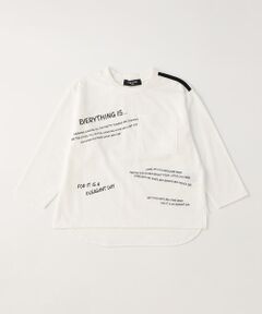 プリント　長袖Tシャツ