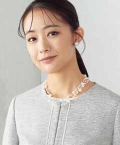 COMME CA ISM / コムサイズム ネックレス・ペンダント・チョーカー | インビジブル　フェイクパール  ショートネックレス