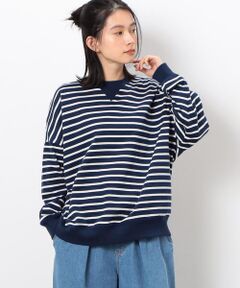 COMME CA ISM / コムサイズム カットソー | ボーダービッグプルオーバー