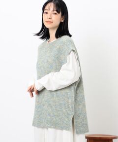 COMME CA ISM / コムサイズム ベスト | ミックスヤーン　ニットベスト
