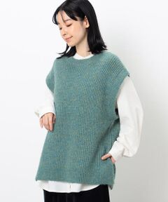 COMME CA ISM / コムサイズム ベスト | ミックスヤーン　ニットベスト