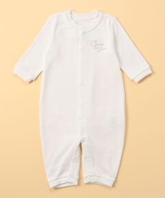 COMME CA ISM / コムサイズム ロンパース | 羽プリント付き　長袖ツーウェイオール(50-70cm)