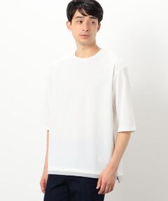 フェイクレイヤード ７分袖 クルーネック Ｔシャツ