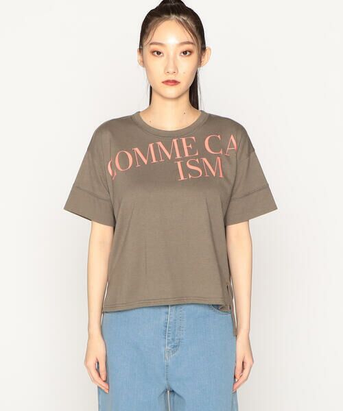 COMME CA ISM / コムサイズム カットソー | 配色ロゴ　プリントＴシャツ | 詳細5