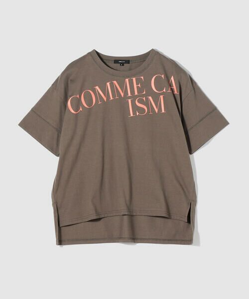COMME CA ISM / コムサイズム カットソー | 配色ロゴ　プリントＴシャツ | 詳細12
