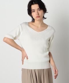 COMME CA ISM / コムサイズム ニット・セーター | UVカット ２wayリブニット