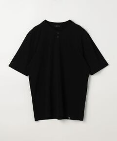 エッセンシャルシルケット コットン天竺 ヘンリーネック Ｔシャツ