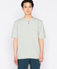 エッセンシャルシルケット コットン天竺 ヘンリーネック Ｔシャツ