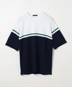 ラインニット クルーネックＴシャツ