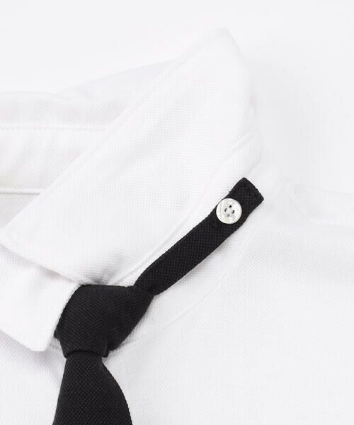 COMME CA ISM / コムサイズム カットソー | ネクタイ付き半袖シャツ(140-160cm) | 詳細3