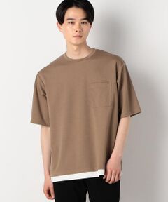 ★ＴＶドラマ着用商品★ ストレッチポンチ フェイクレイヤード Ｔシャツ