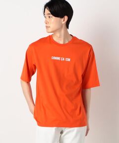 コムサイズム ロゴ プリント クルーネック Ｔシャツ