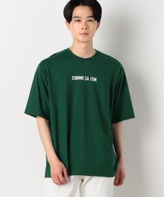 コムサイズム ロゴ プリント クルーネック Ｔシャツ