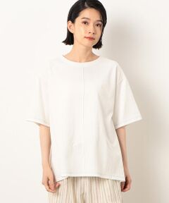 配色ステッチ　バックフレア　Ｔシャツ