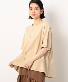 配色ステッチ　バックフレア　Ｔシャツ