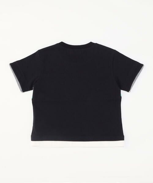 COMME CA ISM / コムサイズム Tシャツ | ジャージーヒッコリー使い　半袖Tシャツ | 詳細2