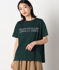 コットン　ロゴプリントＴシャツ