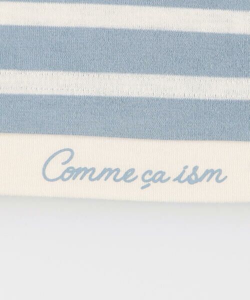 COMME CA ISM / コムサイズム Tシャツ | ボーダー　フェイクレイヤード　半袖Tシャツ | 詳細6