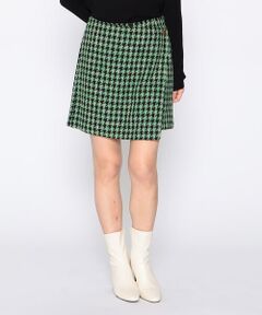 COMME CA ISM / コムサイズム ショート・ハーフ・半端丈パンツ | 【セットアップ対応】千鳥ツイード　ラップ　ショートパンツ