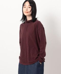 スラブ ハイネック 長袖Ｔシャツ