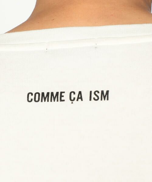 COMME CA ISM / コムサイズム Tシャツ | 吸湿発熱 ロゴプリント クルーネックロングスリーブＴシャツ | 詳細9
