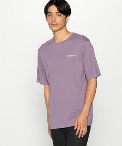COMME CA ISM / コムサイズム Tシャツ | 吸湿発熱 ロゴプリント クルーネックＴシャツ