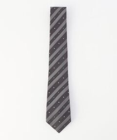 COMME CA ISM / コムサイズム ネクタイ | 【シルク100％】カラードット ストライプ ネクタイ