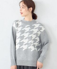 COMME CA ISM / コムサイズム ニット・セーター | 千鳥柄　ハイネックニット