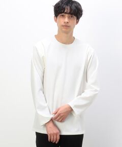 フェイクレザー コンビデザイン Ｔシャツ