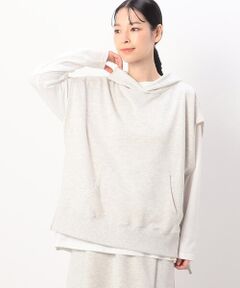 【セットアイテム】裏毛スウェットフーディベスト＋長袖Tシャツ/セットアップ対応